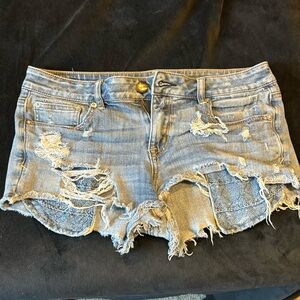 American eagle super stretch shortie shorts
